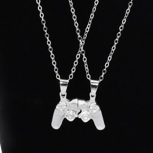 Video Game Controller Magnetic Friendship/Relationship Necklaces - Set of 2. New